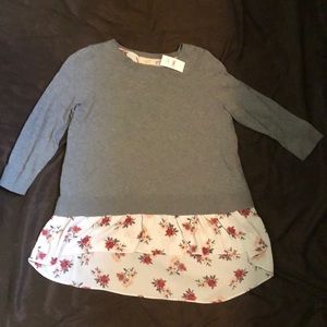 NWT Loft 3/4 Sleeve Top